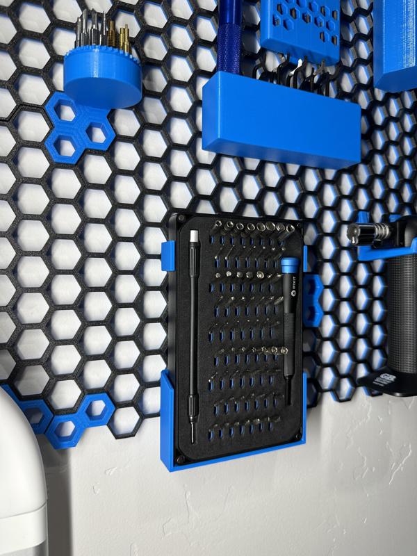HSW iFixit Mako Driver Kit magnetic mount for Honeycomb Storage Wall OR Skadis Pegboard