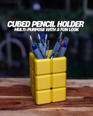 Cubed Pencil Holder – Modular Look, Multi-Purpose Organizer