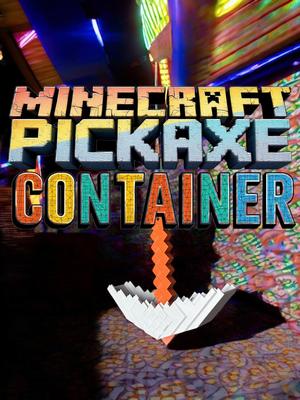 Mine Craft Pickaxe Container, Planter, Wall Art, Light Chain Pull 