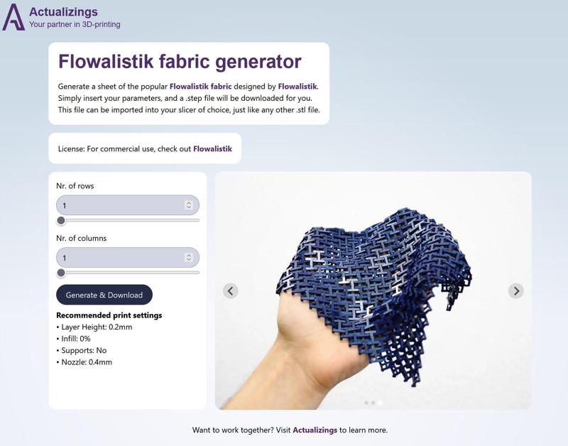 Custom Chainmail - 3D Printable Fabric Generator