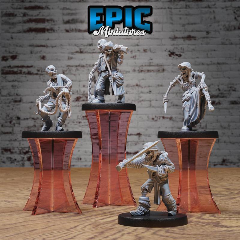 Undead Pirate Crew Set B / Cursed Corsair / Water Bandit / Ship Master / Sea & Ocean Encounter