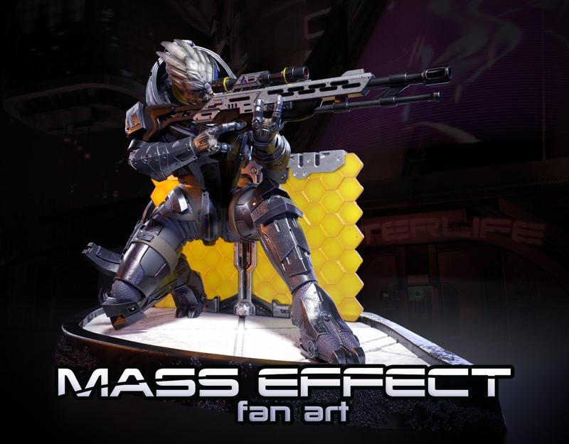 Mass Effect Fanart - Garrus Vakarian 3d print figurine