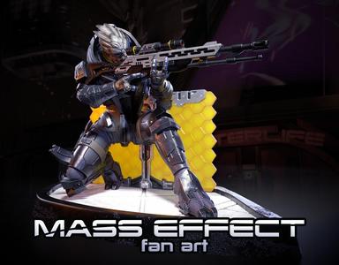 Mass Effect Fanart - Garrus Vakarian 3d print figurine