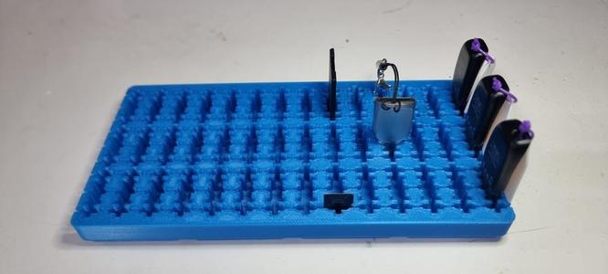 USB Card holder (SD-mSD-USB-USBC-mUSB) (Gridfinity)