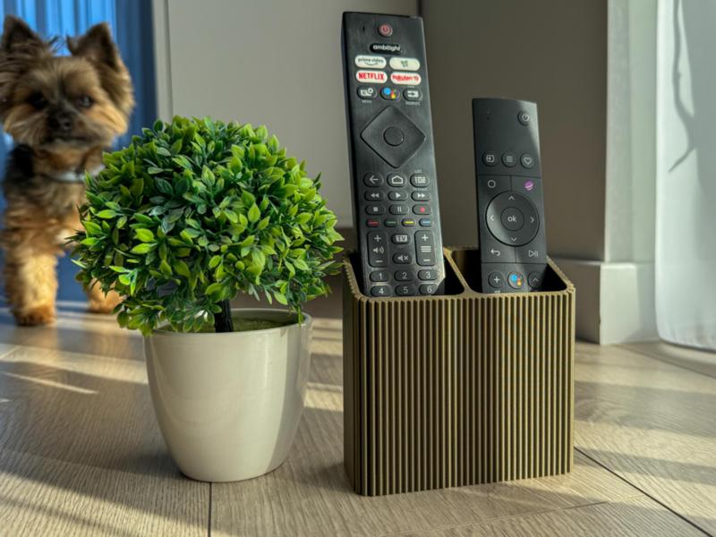 Remote Dock Duo – Sleek Stand for Two Remotes