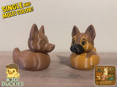 German Shephard Rubber Duck