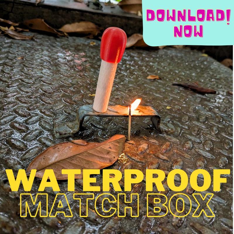 Mini waterproof match box