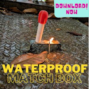 Mini waterproof match box