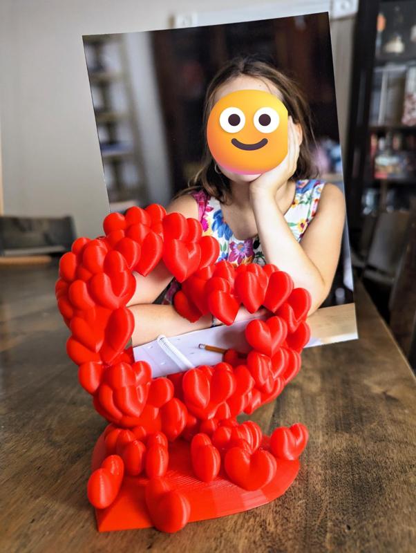 Growing Loving Hearts - 4x6 (or bigger) Photo Frame and Support