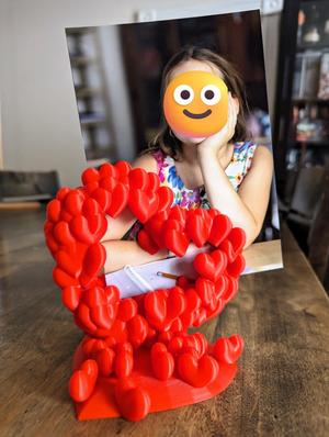 Growing Loving Hearts - 4x6 (or bigger) Photo Frame and Support