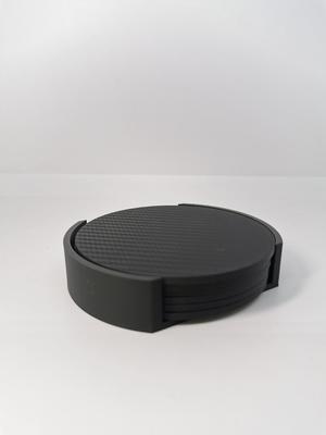 Round Coaster with Coaster Holder