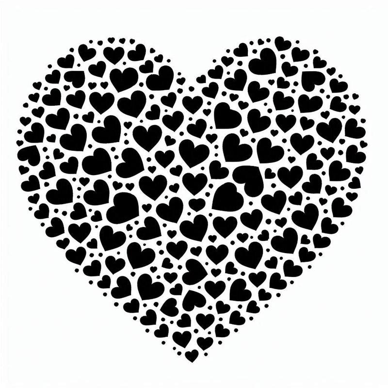 Hearts in a heart - two variants