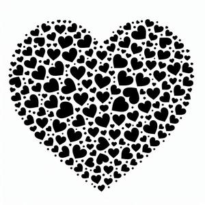 Hearts in a heart - two variants