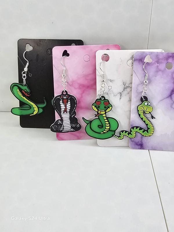 Snake Earrings Layered