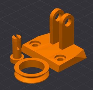 Idler Pulley Wall Mount 608z Ball Bearing 