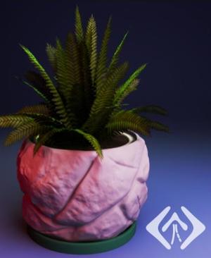 Cracked Stone Planter