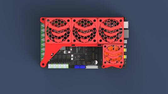 BTT Manta M8P Cooling D3D Design Logo For Creality K1/K1Max [UPDATED]