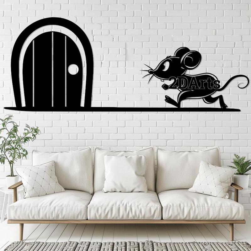 Running Mouse 2D Wall Art/Window Art