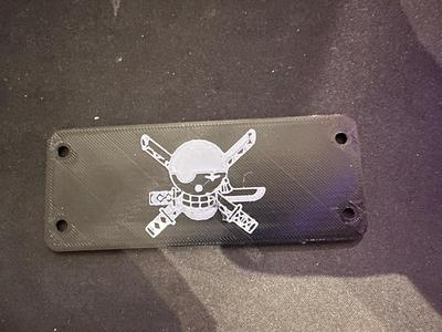 One Piece Zorro placette