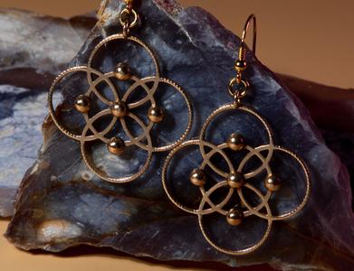 Seed of Life squared  Earrings
