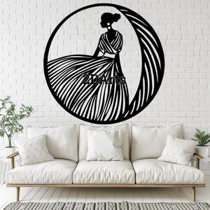 Women in Dress 2D Wall Art/Window Art - Digital STL & SVG Files for 3D Printing and Laser Cutting