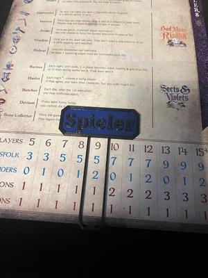 Blood on the Clocktower Player Count Marker