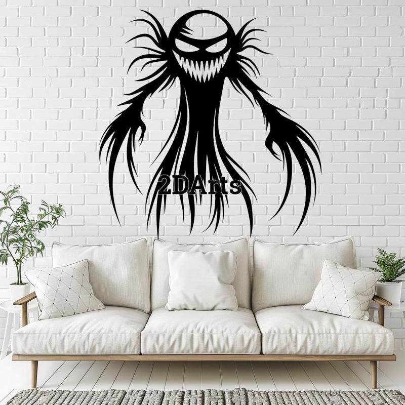 Horror Creature 2D Wall Art/Window Art - Digital STL & SVG Files for 3D Printing and Laser Cutting