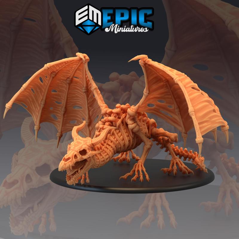 Draco Lich - Skeleton Army - Undead Dragon
