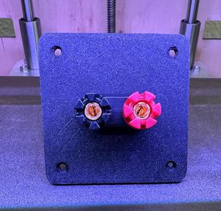 Banana Plug terminal mod for Technics 12 inch floor speakers