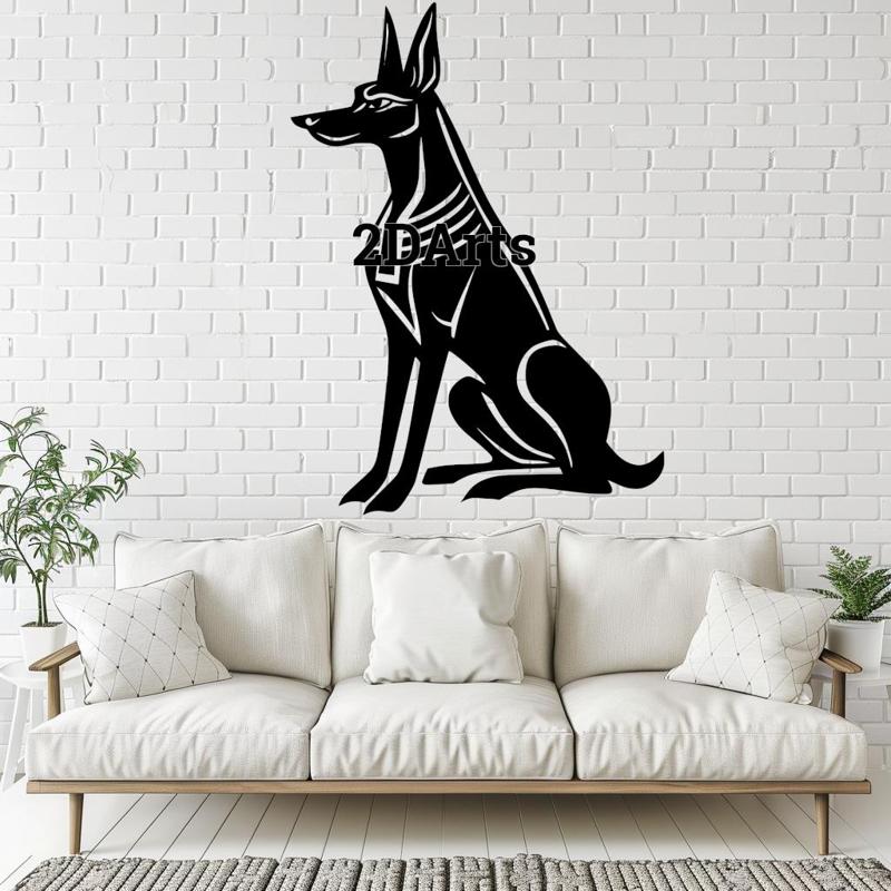 Anubis 2D Wall Art/Window Art STL & SVG File for 3D Printing and Laser Cutting