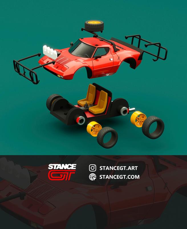 Lancia Stratos + Safari Pack | Model Kit Car