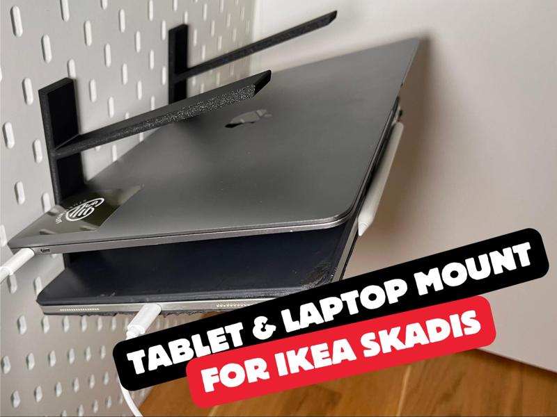 Tablet & Laptop Mount for IKEA Skadis