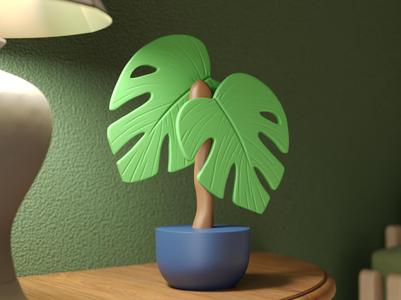 Monstera Leaf Sculpture - Modern Plant Decor