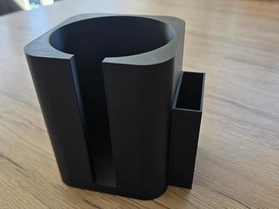 Storage for tumbler lids and straws