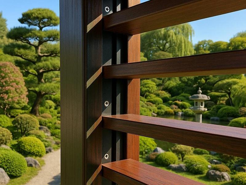 Movable Louver System Outdoor Privacy Screen
