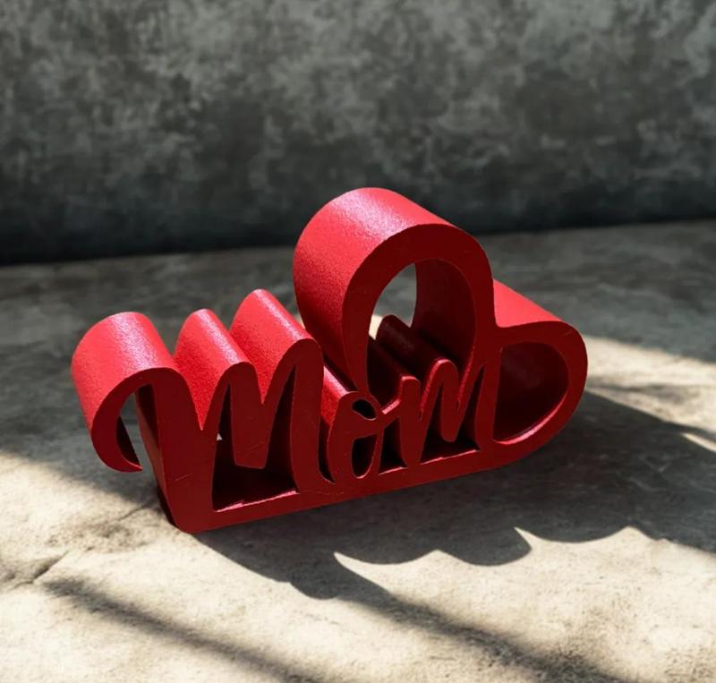 MOTHERSDAY STAND / MOM MELTED WITH HEART / MOTHERSDAY GIFT   