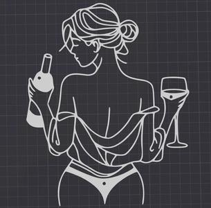 Woman wall art silhouette   