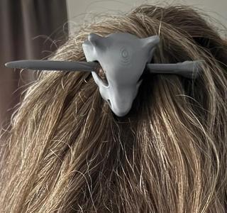 Cubone Hair Pin WIP   