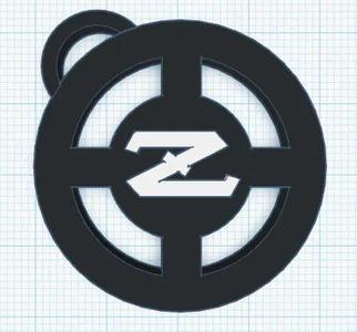 Datsun Z Car Logo Keychain   