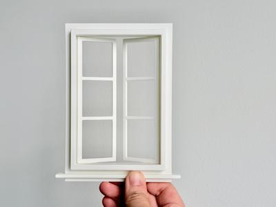 1:12 Scale Functional Window Miniature Dollhouse