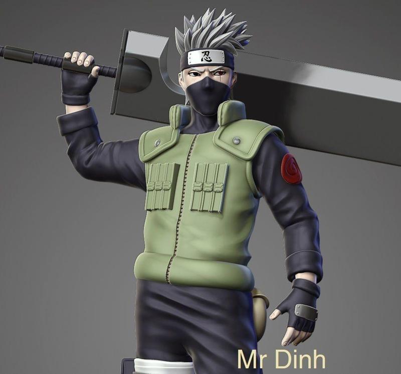 Hatake Kakashi with Kubikiribocho