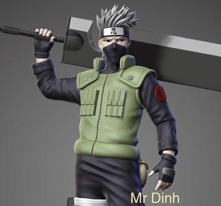 Hatake Kakashi with Kubikiribocho