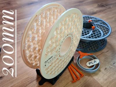 Printable Spool - 200mm - Kumiko & Hexagon
