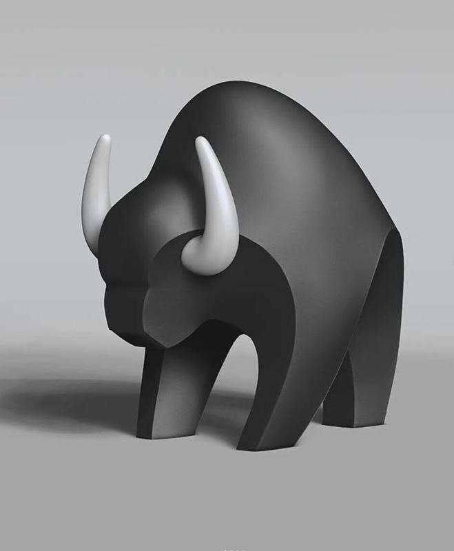 Bison Creature Sculpture Figure Fan Art Toy