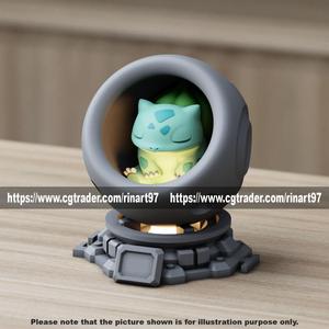 Bulbasaur in healing machine pods EASY PRINT NO SUPPORT