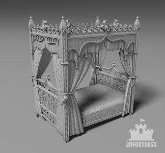 Antique gothic bed 1