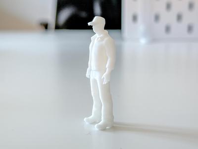 Miniature Standing Man/Worker for your Diorama