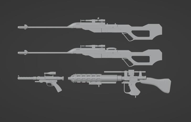 Droid Blasters One-Twelfth Scale