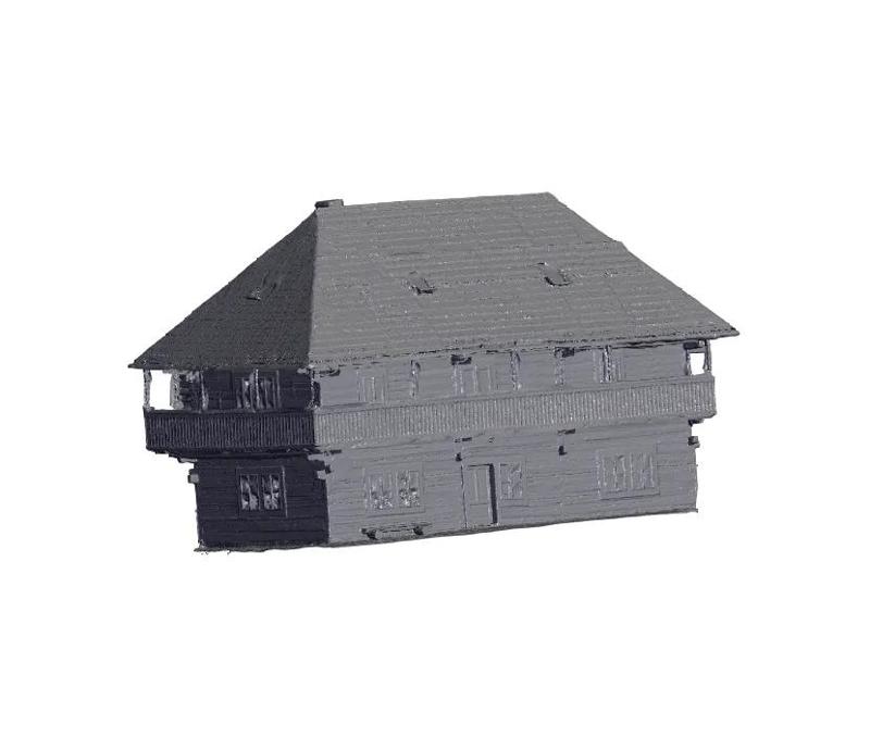 Radenov dom v Čičmanoch - mesh model   