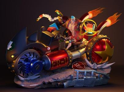 FRANKY - ONE PIECE - IMPRESSAO 3D